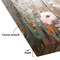 Americanflat Floral Canvas Wall Art Featuring Pink and Blush Wildflowers with Green, White and Beige Tones and Hand-Painted Accents - Gallery Wrap - Modern Wall Art